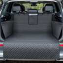 Lekereise SUV Cargo Liner for Dogs - 53.15 * 78.74 inch Waterproof Pet Trunk Cargo Cover Mat for SUVs Sedans Non-Slip Pet Car Seat Protector Universal Fit SUVs Sedans Trunks Vans - Black