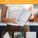 Cordless Electric Lunch Box for Adults Battery-Powered Heated Lunch Box with 1.2L Stainless Steel Container, Timer Function, and Leak-Proof Food Warmer for Work, Travel & Office