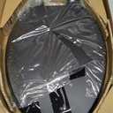 Toilet Seat, Slow Close, Soft Touch, Ultra-Smooth Matte Finish (No Orange-Peel Texture), Premium Moulded Wood, Quick Release, PIKLiDS (Black, Elongated)