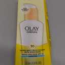 Olay Face Moisturizer, Complete with Sunscreen SPF 30, Fragrance-Free for Sensistive Skin, Broad Spectrum Sun Protection, Long-Lasting Hydration, Non-Comedogenic - Vitamin E & Aloe - 2.5 Oz - 2 Pack
