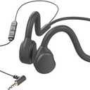 Air Conduction Open Ear Headphones,3.5MM Wired Headphones and Built-in Microphone Suitable for Outdoor Activitie