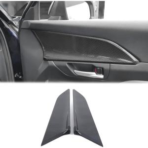 Car Front Inner Side Panel Cover Trim Compatible with Toyota Grand Highlander 2024 2025 2026,ABS Front Interior Door Panel Trim Door Handle Cover Trim Interior Accessories (Carbon Fiber Pattern)