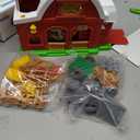Toddler Farm Toys for 2 3 Year Old-All-in-One Barn Toy Set with Farm Animal Figures for Toddlers,Tractor&Fence,Educational Montessori-style Play Sets with Light&Sounds,Pretend Play Gift for Boys Girls