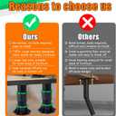 4 Pack Adjustable Height Bed Frame Support Legs, Bed Frame Center Support Legs 5"-12.5", Adjustable Bed Frame Support Legs for Bed Frame Stability and Strength