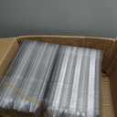 SINLUCESCE 100 Packs 12 Count Clear Plastic Egg Cartons, 3 * 4 Grids Design, Perfect for Family, Farm, Markets, Display(Large)