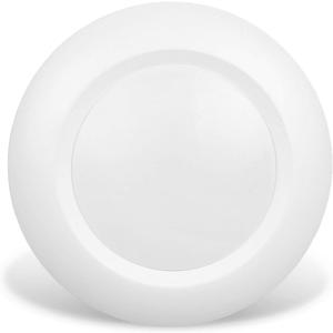 6 Inch LED Low Profile Recessed & Surface Mount Disk Light, Round, 15W, 900 Lumens, 3000K Warm White, CRI80, Driverless Design, Dimmable, cETLus Listed, White(1 Pack)