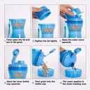 Pets Water Bottle with Food Container,Travel Puppy Water Bowl,Portable Pet,Dispenser,Dog Stuff Accessories Items,Cat Walking and Hiking Dog Gift,with 1DogPoop Bags;1 Pet Toys 3PCS