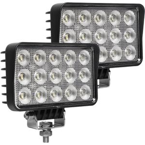 120W 6 Inch Trator Work Light, 10400Lms Excavator Flood Light Offroad Lighting fits Farm Tractor Engineer Truck, 12/24V