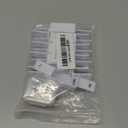 10Pcs 6578 Nylon Pocket Door Bottom Guide, with 20Pcs Screws, for 1-3/8 Inches Thick Doors