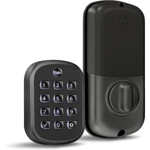 Yale Security Keyless Entry Keypad Deadbolt - Unlock Using Your Entry Code - No app or connectivity - Black Suede