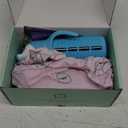 Set of 2 - Glass Sippy Cup for Toddlers - The Luca | Spill-Proof | Silicone Straw | Cherry Blossom Pink & Bright Blue | 8 oz | Liquids Never Touch Plastic | Removable Handles (Pink/Purple)