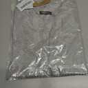 Womens Cap Sleeve Tops Summer Crew Neck Short Sleeve Shirts Slim Fit Basic Ribbed Tops Y2K 2025 Going Out Crop (Gray, XL)