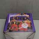 Juegoal Christmas Inflatables Outdoor Decorations, 12FT Long Inflatable Xmas Santa Claus, Lighted Blow Up Giant Lying Santa with Built in LED Lights, Light Up Holiday Winter Lawn Yard Garden Decor (Lying Santa Claus)