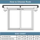 Room Darkening Rods, Single Window Rods 28-86 Inch(2.33-7.17ft) Telescoping Wrap Around Curtain Rod Splicing Structure With Hidden Base Bracket, Matte Nickel