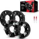 Torchbeam 5x108mm to 5x114.3mm Wheel Adapters 1.25 inch with M12x1.5 Thread Pitch, 73.1mm Hub Bore, 4pcs Adapters for Focus, Fusion, Taurus, Transit Connect, C-Max, Changes Bolt Pattern