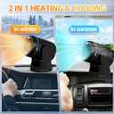 Car Heater, 12V Portable Car Heater, Heating & Cooling Fast Heating for Car Windshield Defogger Defroster, Plug-in Cigaerte Lighter Suitable for Vehicles SUV (TYW-50)
