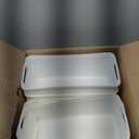 Curver Jute Decorative Plastic Organization and Storage Basket Perfect Bins for Home Office, Closet Shelves, Kitchen Pantry and All Bedroom Essentials, Slim, White, Set of 8 (Slim, White)