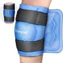 2 x Ice Packs for Injuries Reusable, Knee Gel Ice Pack Wrap Pain Relief for Knee Replacement Surgery, Swelling, Meniscus Tear, ACL, Sports Injuries, Bruises and Arthritis, Elbow Ice Pack Blue