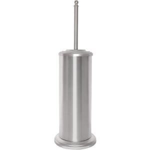 DOWRY Anti-Hand Off Toilet Plunger with Holder for Bathroom, Powerful Efficient Force Suction Cup, Heavy Duty, Deep Cleaning, Nickel Brushed