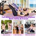Fabric Resistance Band with Handles,Non-Slip Foot Pedal Puller Resistance Band for Legs & Glutes Working Out