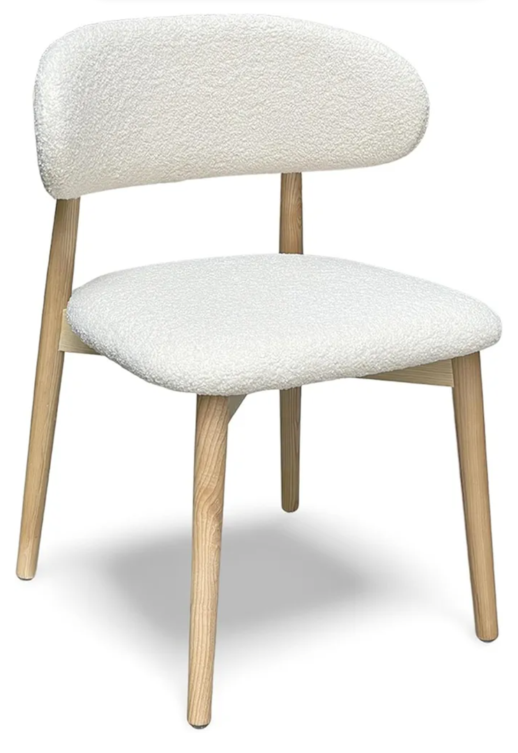 Cenaia Dining Boucle Chair, 
Size	1'5" x 1'8" x 2'6"