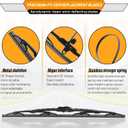 AUTOBOO 22"+22" Windshield Wipers Replacement for Dodge Ram 1500/2500/3500/4500 2009 2010 2011 2012 2013 2014 2015 2016 2017 2018-Original Factory Quality (Pack of 2)