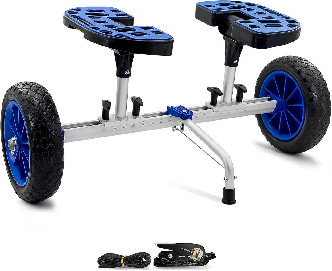 Kayak Cart, Heavy-Duty Kayak Cart Dolly Canoe Trolley Wheels for Paddleboard Kayaks SUP Transport, Standard