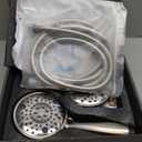 Ultrimkit 5" Dual Shower Faucet Compatible with 13/14 Delta Series Tub Trim Kit, High Pressure Round Rain Shower Head& Handheld Set Faucet System, Brushed Nickel (Valve& Cartridge's Not Included)