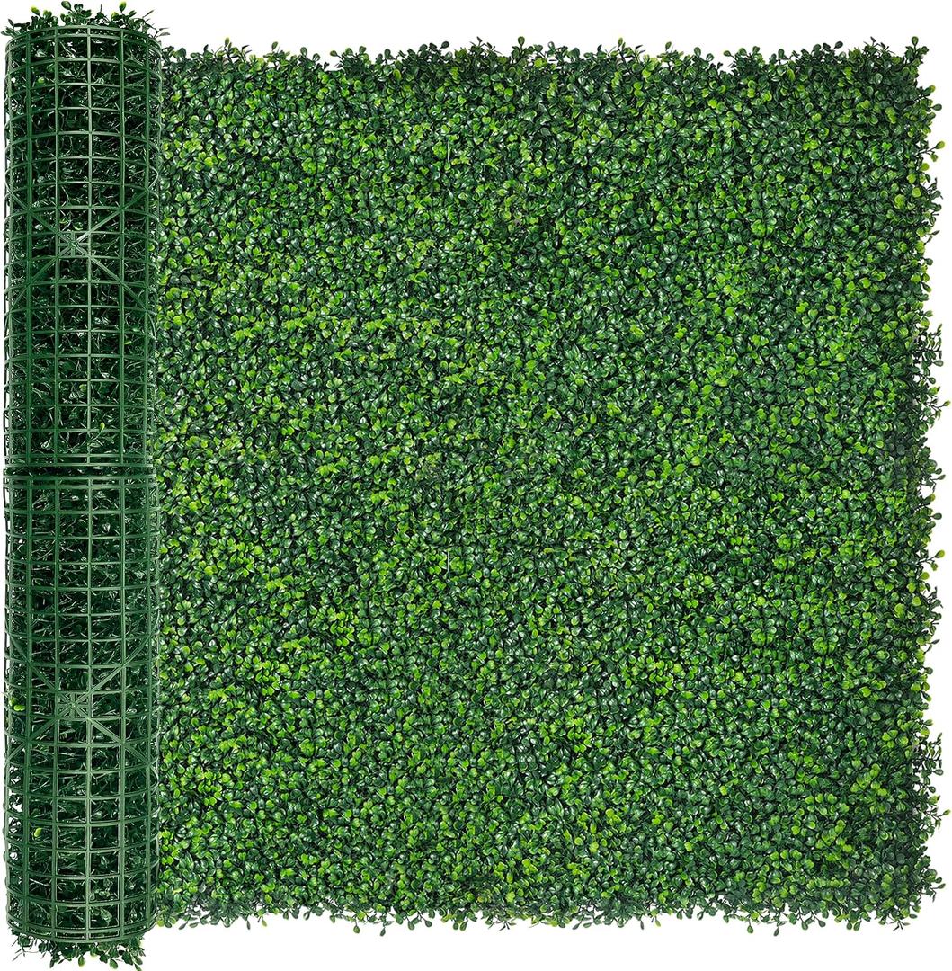 Artificial Ivy Privacy Fence Screen:40"x 120" (34 SQFT) 4-Layer Leaf UV-Anti Faux Greenery Boxwood Backdrop Ivy Vine Leaf Fence Panels for Outdoor, Indoor, Garden,Backyard and Decor