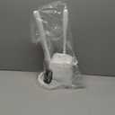 MR.SIGA Toilet Plunger and Bowl Brush Combo for Bathroom Cleaning, White, 1 Set (One Size)