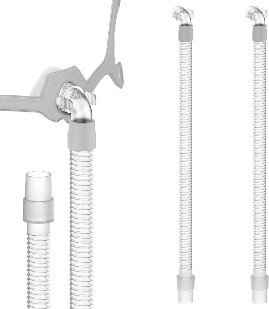 2PCs Replacement Tube for Respironics Wisp, FSA HSA Eligible, Short Tube with Improved Quick Release & Swivel Design, Added Flexibility & Lower NoiseItAll Supplies for CPAP Users