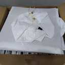 Berlune 36 Pcs Child Size 2026 Preschool Grad Caps Bulk Kindergarten Graduation Cap Grad Hats with Metal 2026 Tassel for Preschool (White)
