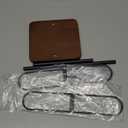 Mkono Sunglasses Organizer Glasses Holder Stand for 24 Pairs of Eyewear, 2 Tier Sunglass Storage Eyeglasses Display Rack Metal Frame with Wood Base for Table Desk Countertop Dresser Bedroom, Black