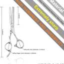 High-end Professional Hair Thinning Scissors Hair Cutting Teeth Shears Barber Hairdressing Texturizing Scissor Extremely Very Sharp 5.5 Inch Stainless Steel Alloy For Men,Women,Salon & Home