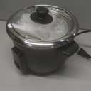 Elite Gourmet ERC006SS 6-Cup Electric Rice Cooker with Stainless Steel Inner Pot, Makes Soups, Stews, Porridges, Grains and Cereals, 6 cup (3 cups uncooked), Black