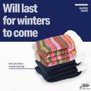 LUTHER PIKE SEATTLE Slipper Socks for Women - Warm, Cozy Socks w/Grippers (Blue)