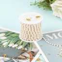 UMAOKANG 5 Meters Gold Plated Chain for Jewelry Making Small Artificial Pearl Chains Bulk Jewelry Making Chain Supplies Findings