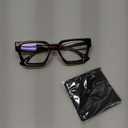 livho Oversized Blue Light Blocking Glasses for Woman and Men - Rectangle Fashion Glasses for Computer, Chic Preppy Frame (Coco Tortoise)