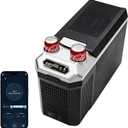 12 Volt Refrigerator with APP Control,Car Refrigerator 19QT Portable Freezer Compressor Cooler(-4F ~ 68F),Car Refrigerator with Cup Holders Fridge12/24V DC&110V AC for MPV,RV,Travel,SUV,Van Camping