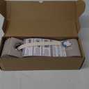 100% Blackout Faux Linen Doorway Curtain Accordion Style Doors for Doorway Magnetic Door Curtain, 80 Inch Room Divider Curtains for Cover, 1 Panel, W45 x L80, Sand