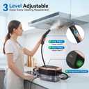 Steam Cleaner, 3 Level Adjustable Pressurized Steam Cleaner for Home, 10s Heat-Up Handheld Steamer for Cleaning, 1.9 Qt Tank Portable Steam Cleaner for Car, Home, Tile, Grout