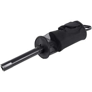 Drfeify Ball Retriever Ball Picker Upper Scooping Device with Detachable Plastic Pole & Durable Nylon Bag for Easy Pickup on Course (Black)