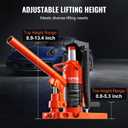 VEVOR Hydraulic Jack, 2.5 Ton Toe Lift, 5 Ton Top Lift, 0.8-5.3 in Toe Height, 8.9-13.4 in Top Height, Air Hydraulic Claw Jack for Machinery, Industry