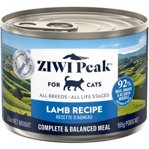 ZIWI Peak Wet Cat Food All Natural, High Protein, Grain Free, Limited Ingredient, with Superfoods (Lamb, Case of 12, 6.5oz Cans) (EXP 09/23/28)