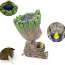 AnxunJim Aquarium Groot Air Bubbler Decorations Fish Tank Air Stone Set
