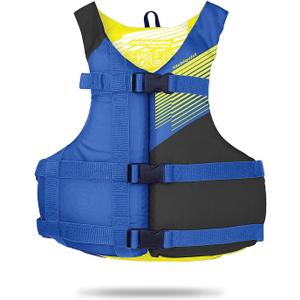 Stohlquist Fit Youth Life Jacket - Coast Guard Approved, High Mobility PFD, Buoyancy Foam, Fully Adjustable for Children Around 75-125 lbs