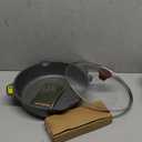 SENSARTE Nonstick Deep Frying Pan Skillet, 11-inch Saute Pan with Lid, Stay-cool Handle, Chef Pan Healthy Stone Cookware Cooking Pan, Induction Compatible (Classic Granite)