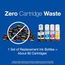 EPSON 502 EcoTank Ink Ultra-high Capacity Bottle Black Works with ET-2850, ET-2980, ET-2988, ET-3850, ET-3930, ET-3950, ET-4850, ET-4950 and other select EcoTank models
