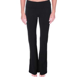 MOPAS Women's Soft Comfy Cotton Spandex Yoga Sweat Lounge Gym Sports Athletic Pants (Black), Size S