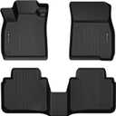 Floor Mats for 2026 2025 2024 2023 Honda Accord (Include Hybrid) All Weather Protection TPE Rubber Floor Liners for Honda Accord 2024 Hybrid Accessories, Odorless Anti-Slip, 1st & 2nd Row, Black